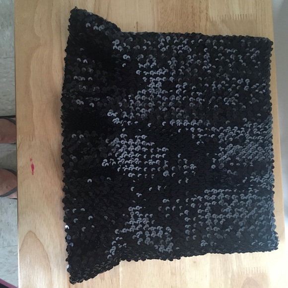 Black Sequin Bustier - Picture 2 of 3